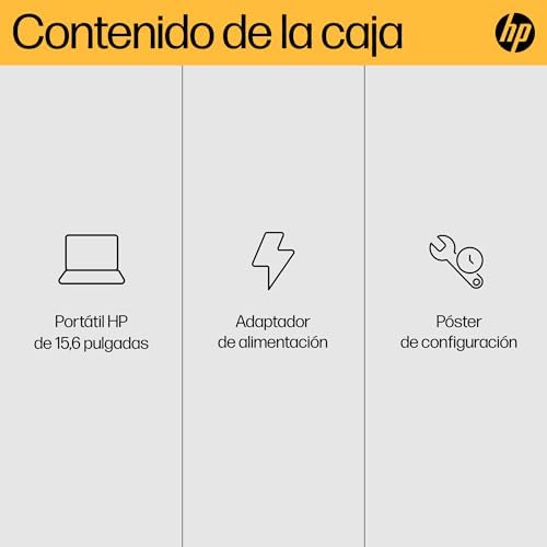 HP - Ordenador portátil de 15.6" FHD (AMD Ryzen 5-7520U, 16 GB RAM, 1TB SSD, AMD Radeon Graphics, Sin Sistema operativo) Plata y Azul - Teclado QWERTY Español Amazon.es: Informática - Imagen 10