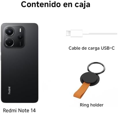 XIAOMI Redmi Note 14 - Smartphone de 8+256GB, Pantalla de 6.67" AMOLED FHD+ 120Hz, MediaTek Helio G99-Ultra, cámara de 108MP, TurboCharge 33W, 5500 mAh, Cargador no Incluido, Verde (Versión ES) Amazon.es: Electrónica - Imagen 4