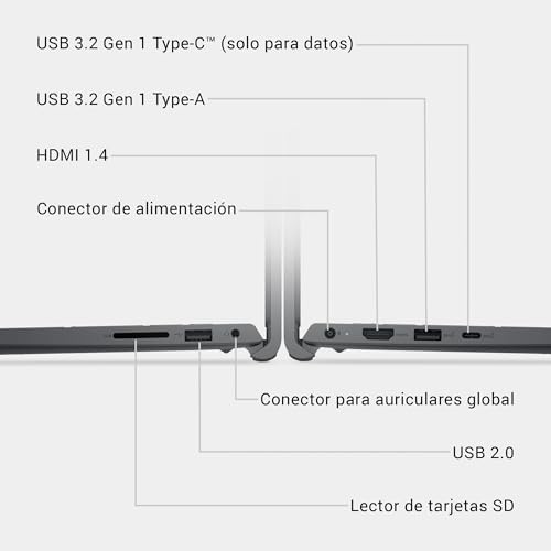 Dell 15 Portátil DC15250 – 15,6" FHD 120Hz, Intel Core i7-1355U, Gráficos Intel UHD, 16GB RAM, 512GB SSD, Webcam HD, Windows 11 Home, Teclado QWERTY Español, Color Negro Amazon.es: Informática - Imagen 9