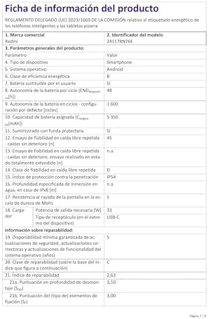 XIAOMI Redmi Note 14 - Smartphone de 8+256GB, Pantalla de 6.67" AMOLED FHD+ 120Hz, MediaTek Helio G99-Ultra, cámara de 108MP, TurboCharge 33W, 5500 mAh, Cargador no Incluido, Verde (Versión ES) Amazon.es: Electrónica - Imagen 6