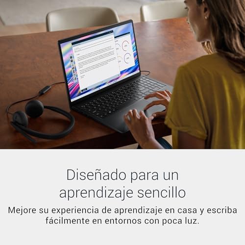 Dell 15 Portátil DC15250 – 15,6" FHD 120Hz, Intel Core i7-1355U, Gráficos Intel UHD, 16GB RAM, 512GB SSD, Webcam HD, Windows 11 Home, Teclado QWERTY Español, Color Negro Amazon.es: Informática - Imagen 2