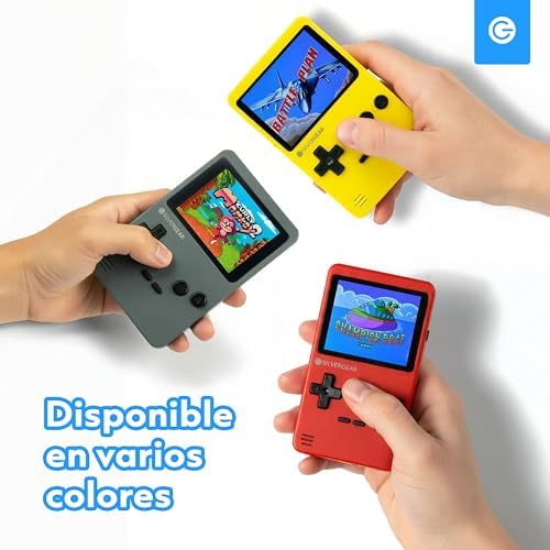 Amazon.es Silvergear® Consola Retro Portátil | Videoconsola Retro Arcade con 240 Juegos Clásicos en 6 Categorias | Mini Consola con Juegos Retro para Niños y Adultos | 12,5x8x2,3 cm | Rojo - Imagen 5