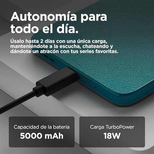 Moto g05 24GB (8G+16GB RAM Boost)/256GB Azul, España, Pantalla superbrillante de 6.67 Pulgadas, Sistema de cámaras de 50 MP, Modo Retrato con IA, Soft luxe, Corning Gorilla Glass 3, batería 5200 mAh Amazon.es: Informática - Imagen 7