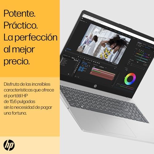 HP - Ordenador portátil de 15.6" FHD (AMD Ryzen 5-7520U, 16 GB RAM, 1TB SSD, AMD Radeon Graphics, Sin Sistema operativo) Plata y Azul - Teclado QWERTY Español Amazon.es: Informática - Imagen 9