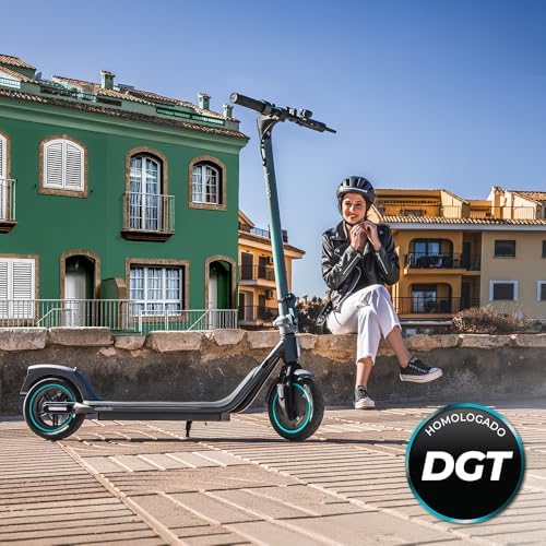 Cecotec Patinete Eléctrico Adultros Homologado DGT Bongo D20E Connected, Potencia MAX 500 W, hasta 20km Autonomía, Disco Freno Trasero y E-ABS, Conectividad App, Ligero 12,2Kg, Batería 5200mAh, 36V Amazon.es: Deportes y aire libre - Imagen 9