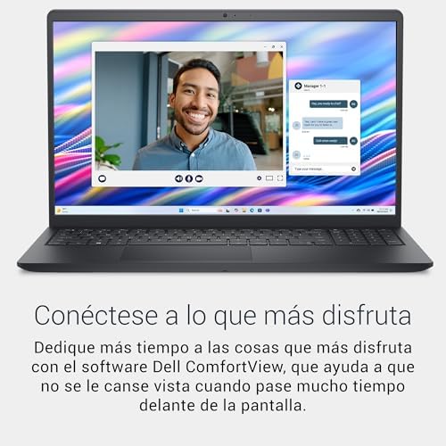 Dell 15 Portátil DC15250 – 15,6" FHD 120Hz, Intel Core i7-1355U, Gráficos Intel UHD, 16GB RAM, 512GB SSD, Webcam HD, Windows 11 Home, Teclado QWERTY Español, Color Negro Amazon.es: Informática - Imagen 4