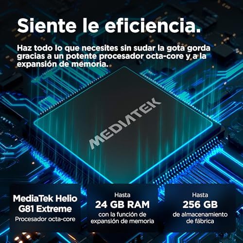 Moto g05 24GB (8G+16GB RAM Boost)/256GB Azul, España, Pantalla superbrillante de 6.67 Pulgadas, Sistema de cámaras de 50 MP, Modo Retrato con IA, Soft luxe, Corning Gorilla Glass 3, batería 5200 mAh Amazon.es: Informática - Imagen 5