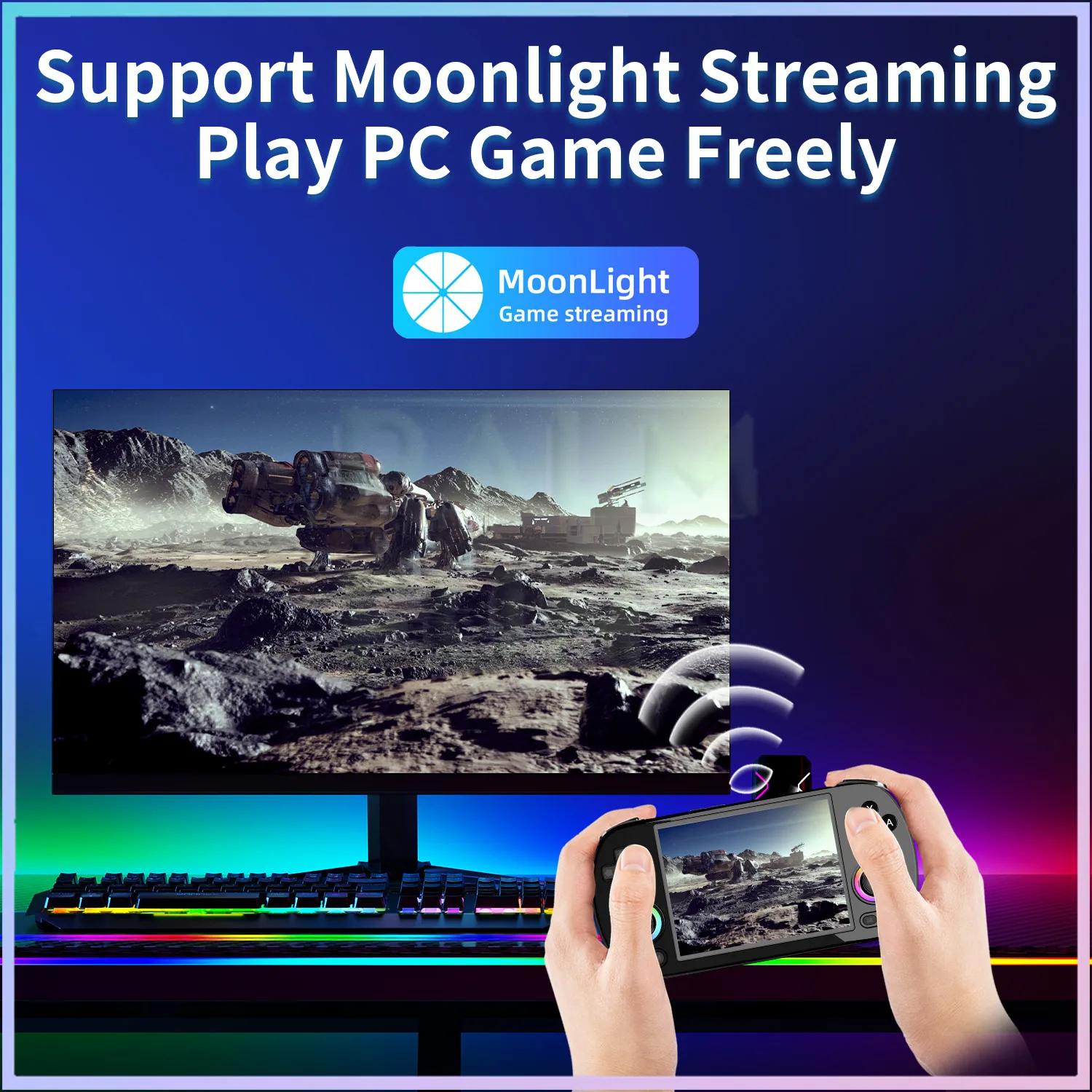 ANBERNIC-consola de juegos portátil Retro RG40XX H, 64 bits, de 4 pulgadas pantalla IPS, Linux 5G, WIFI, Bluetooth, salida de HDMI-TV, reproductor de videojuegos - AliExpress - Imagen 5